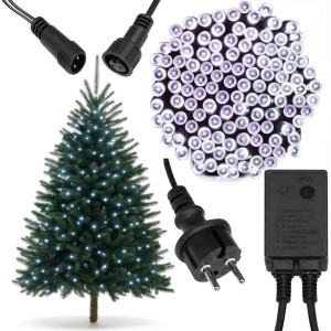 LAMPKI CHOINKOWE 500 LED ZEWNĘTRZNE SUPER JAKOŚĆ ZIMNE