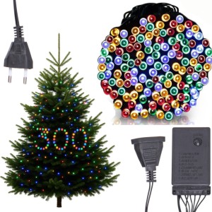 LAMPKI CHOINKOWE MOCNE 300 LED MULTIKOLOR PROGRAMATOR