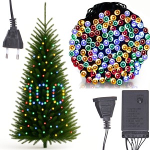 LAMPKI CHOINKOWE 100 LED MOCNE MULTIKOLOR PROGRAMATOR
