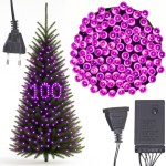 LAMPKI CHOINKOWE 100 LED MOCNE RÓŻOWE PROGRAMATOR