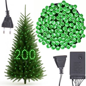 LAMPKI CHOINKOWE MOCNE 200 LED ZIELONE PROGRAMATOR