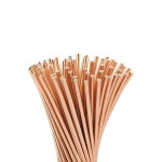 SŁOMKI PAPIEROWE 19 CM GOLD ROSE RÓZOWE ZŁOTO 10 SZT