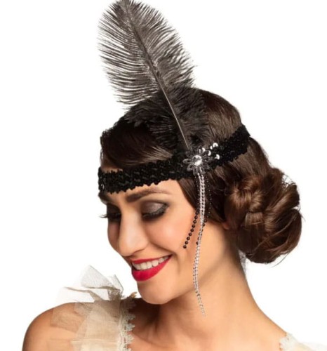 OPASKA RETRO Z PIÓRKIEM