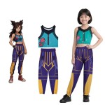 DEMON HUNTERS KPOP ZOEY STRÓJ COSPLAY ŁOWCZYNIE DEMONÓW PRZEBRANIE 130 -140 CM (XL)