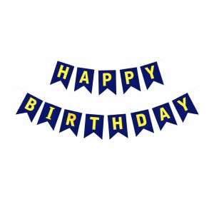 GIRLANDA NIEBIESKA HAPPY BIRTHDAY 1,5M