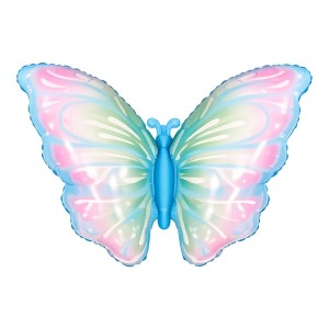 BALON FOLIOWY 82X52CM MOTYL NIEBIESKI