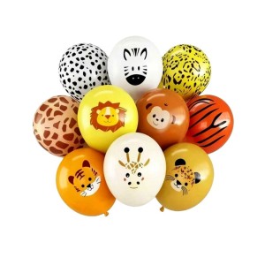 BALONY LATEKSOWE 12" ZWIERZĄTKA ZOO 10 SZT