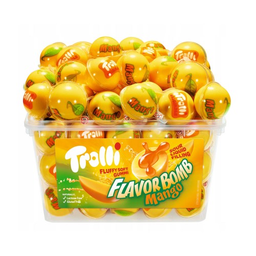 TROLLI FLAVOR BOMB ŻELKI Z NADZIENIEM MANGO (188 G) 60 SZT