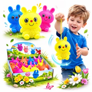 GNIOTEK JOJO KRÓLICZEK 12 CM MIX KOLORÓW  15 SZT SENSORYCZNA ZABAWKA ANTYSTRESOWA