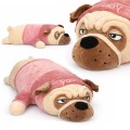 MASKOTKA PODUSZKA PRZYUTULANKA PIES MOPS BULDOG W UBRANKU 70 CM