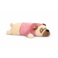 MASKOTKA PODUSZKA PRZYUTULANKA PIES MOPS BULDOG W UBRANKU 70 CM