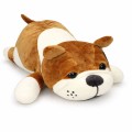 MASKOTKA PODUSZKA PRZYUTULANKA PIES MOPS BULDOG 40 CM BEŻOWY