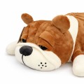 MASKOTKA PODUSZKA PRZYUTULANKA PIES MOPS BULDOG 40 CM BEŻOWY