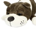 MASKOTKA PODUSZKA PRZYUTULANKA PIES BULDOG 40 CM BRĄZOWY