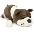 MASKOTKA PODUSZKA PRZYUTULANKA PIES BULDOG 40 CM BRĄZOWY