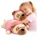 MASKOTKA PODUSZKA PRZYUTULANKA PIES MOPS BULDOG W UBRANKU 70 CM