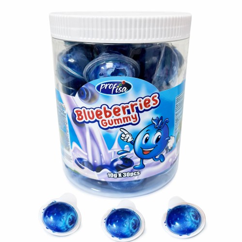 BLUEBERRY GUMY ŻELKI JAGODY (10G) 30 SZT
