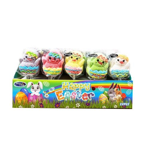 HAPPY EASTER LIZAK PIANKOWY KURCZACZEK WIELKANOC 15G 20SZT