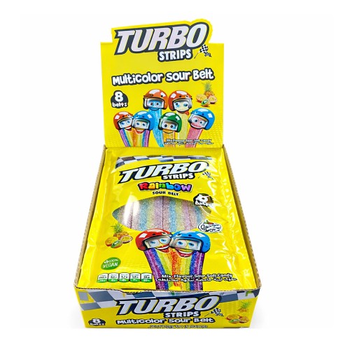 TURBO STRIPS KWAŚNE ŻELKI OWOCOWE VEGAŃSKIE