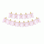 GIRLANDA HAPPY BIRTHDAY JEDNOROŻEC ŚPIĄCY