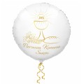BALON 18" PIERWSZA KOMUNIA ŚWIĘTA KIELICH