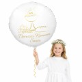 BALON 18" PIERWSZA KOMUNIA ŚWIĘTA KIELICH