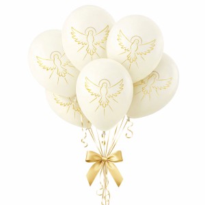 BALONY LATEKSOWE PIERWSZA KOMUNIA ŚWIĘTA 6SZT