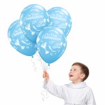 BALONY PIERWSZA KOMUNIA COMMUNION SYMBOLS NIEBIESKIE 25SZT