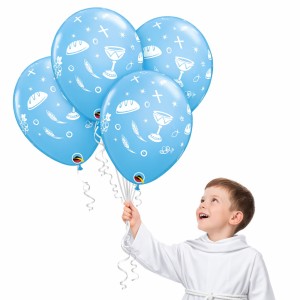 BALONY PIERWSZA KOMUNIA COMMUNION ELEMENTS NIEBIESKIE 25SZT