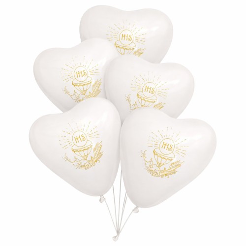 balony komunijne serca ihs