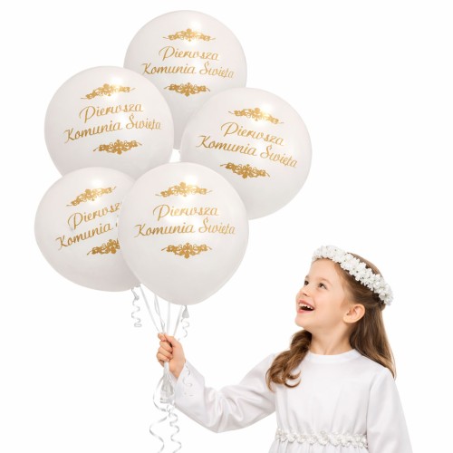 balony pierwsza komunia święta