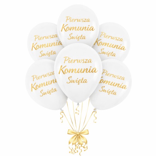 balony pierwsza komunia święta