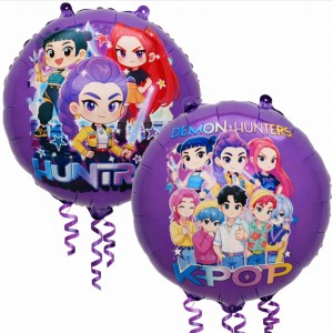 BALON 18" DEMON HUNTERS KPOP FIOLETOWY