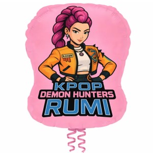 BALON 20" DEMON HUNTERS KPOP RUMI RÓŻOWY
