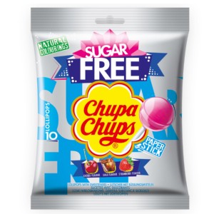 LIZAKI CHUPA CHUPS WIELOSMAKOWE SUGAR FREE BEZ CUKRU 10szt 110g
