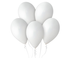 BALONY LATEKSOWE 10" BIAŁE 100 SZT