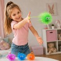 ŚWIECĄCA PIŁKA Z KOLCAMI JOJO LED 4CM MIX 24 SZT