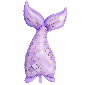 BALON FOLIOWY SYRENA OGON SYRENKI 57 x 100 CM FIOLETOWY