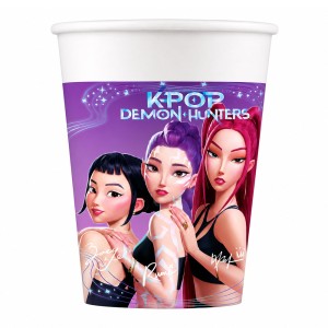 KUBECZKI PAPIEROWE K-POP DEMON HUNTERS (FSC) 200 ML, 8 SZT