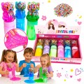 GLUTEK SLIME MIŚ Z POSYPKĄ MIX 6SZT