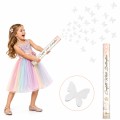 KONFETTI PNEUMATYCZNE - BIAŁE MOTYLKI 60 CM - 1 SZT