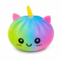 GNIOTEK SQUISHY PIEROŻEK PIERÓG DUMPLING 10 CM TĘCZOWY JEDNOROŻEC DZIEŃ DZIECKA 1 SZT