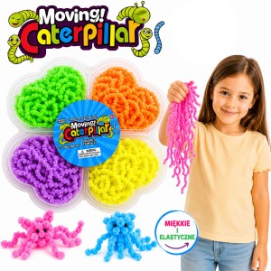 ROBAKI ROBACZKI NOODLE MASA SENSORYCZNA KREATYWNA ZABAWKA 4 KOLORY