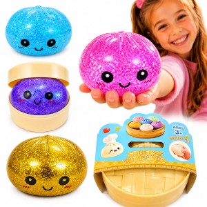 GNIOTEK SQUISHY PIEROŻEK PIERÓG DUMPLING 10 CM  BROKATOWY DZIEŃ DZIECKA 1 SZT
