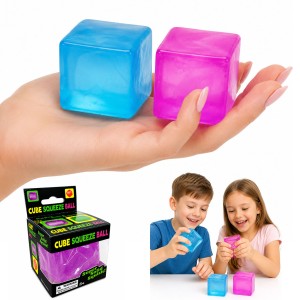GNIOTEK KOSTKA LODU ICE ZABAWKA SENSORYCZNA ANTYSTRESOWY SQUISHY 5 CM