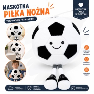 MASKOTKA PODUSZKA PRZYTULANKA UŚMIECHNIĘTA PIŁKA Z NÓŻKAMI