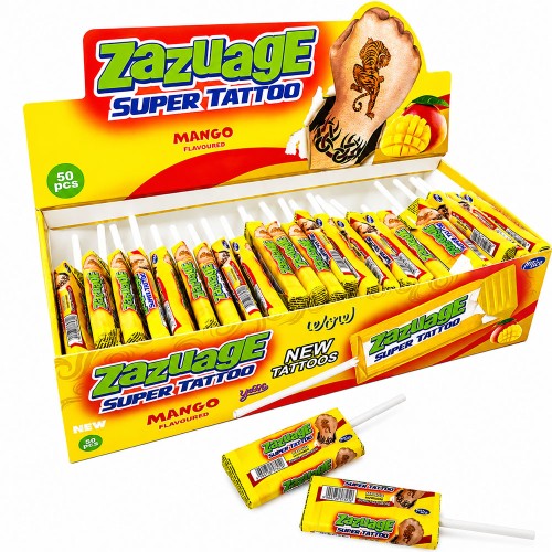 LIZAK LIZAKI ZAZUAGE TATTOO LIZAKI Z TATUAŻEM MANGO (10G) 50 SZT
