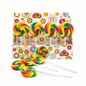 LIZAK KRĘCIOŁEK OKRĄGŁY SPIRALE LOLLIPOP 24x30g