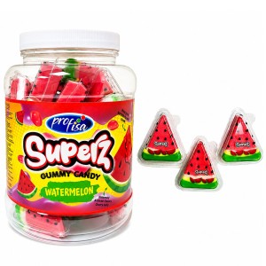 SUPERZ WATERMELON ŻELKI ARBUZ Z NADZIENIEM (18G) 30 SZT