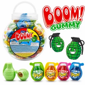 BOOM GUMMY ŻELKI GRANATY Z NADZIENIEM (10G) 50 SZT